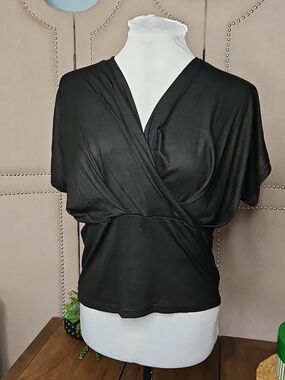 Chicwish Dolman Sleeve Surplus Top Black